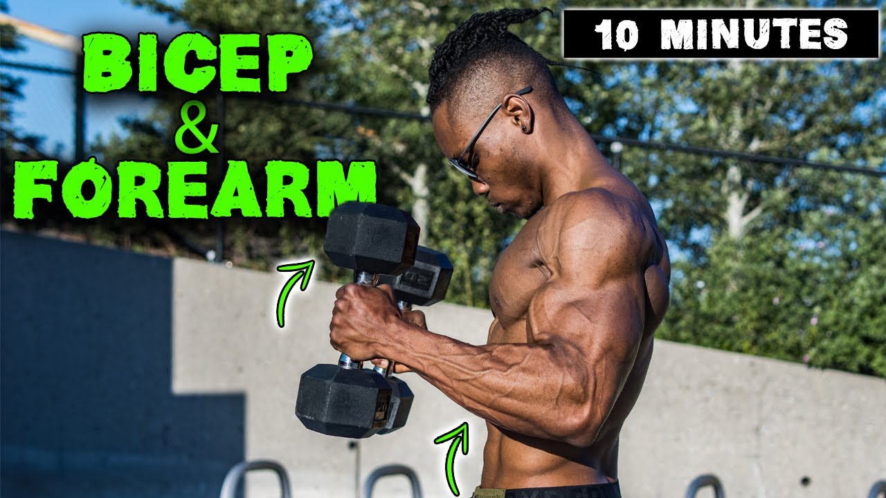 10 Minute Lightweight Dumbbell Bicep Forearm Workout